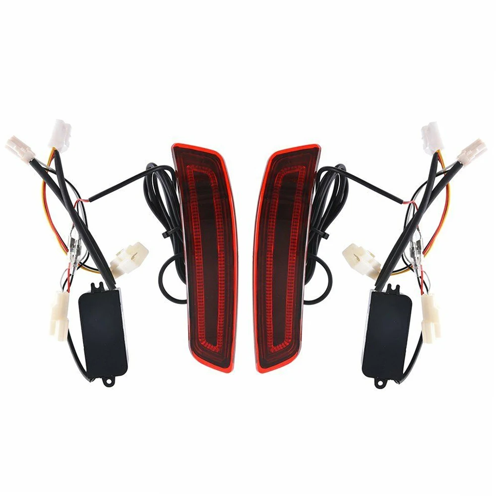 

12V 2Pcs Car Rear Bumper Reflector LED Lights Tail Lights Turn Signal Fog Lamps For Toyota Corolla 2014 2015 2016 2017