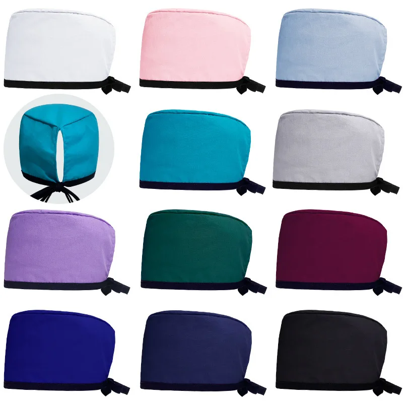 

Surgical Male Hospital Blue Baotou Nurse Oral Beauty Plastic Surgery Workshop Work Hat Female