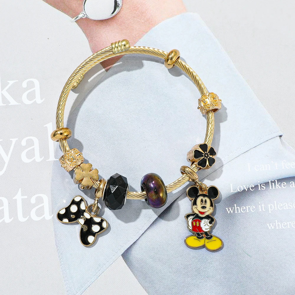 Disney Cartoon Animated Mickey Mouse Pendant Personalized Charm Luxurious Gift Cosplay Accessory Toy Party Gift