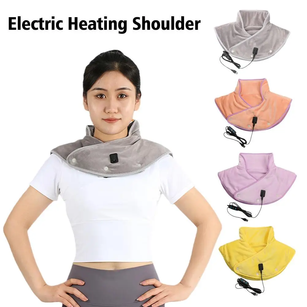 

Electric Heating Shoulder Neck Pad Thermal Hot Compress for Shoulder Neck and Back Pain Relief Perfect Gift for Parents Friends