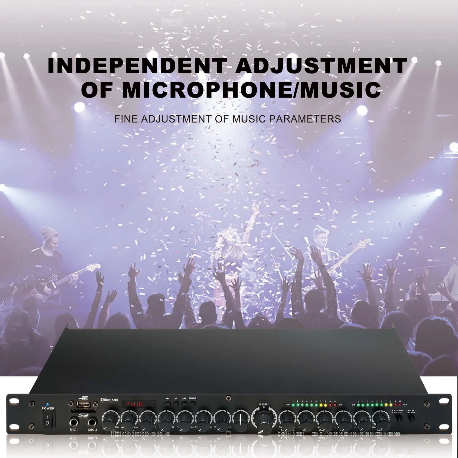 Professional Sound Peripheral Equipments Stereo  Professional digital reverberation multi effect DSP processor audio processor