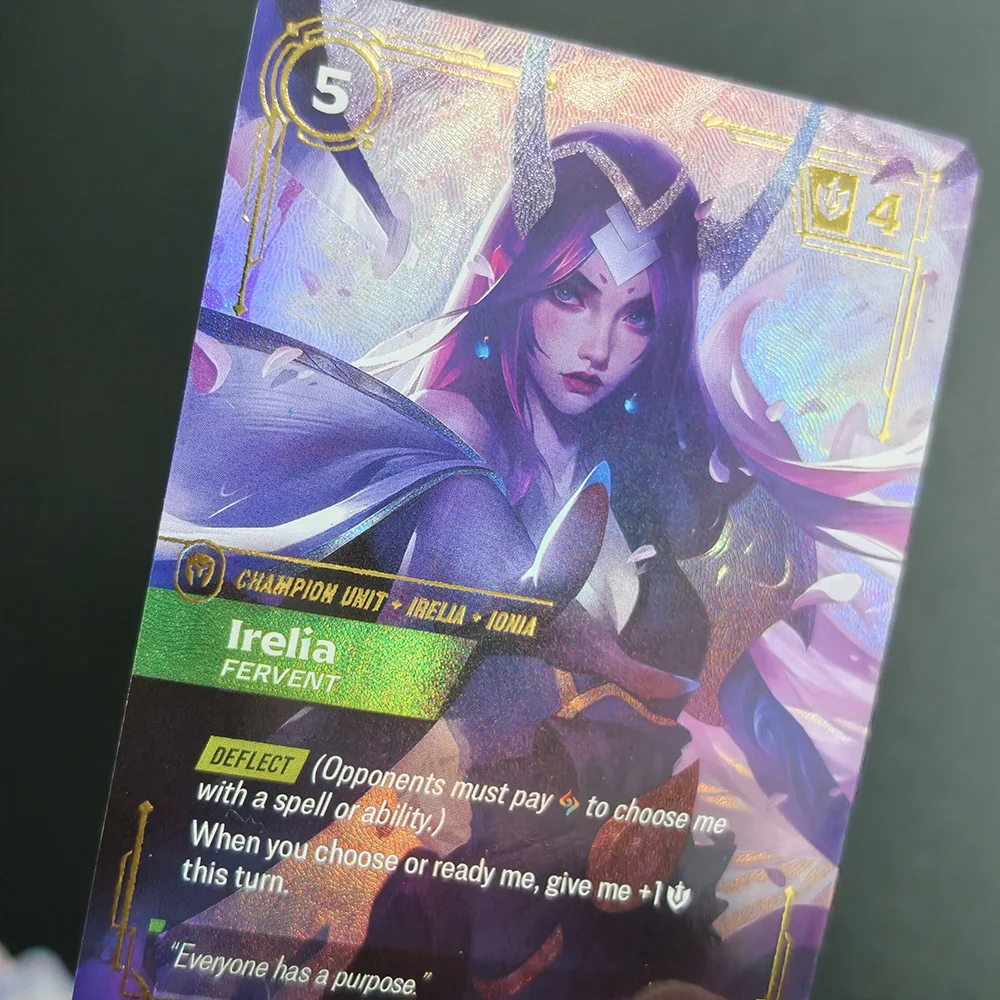 Proxy Riftbound League of Legends Spiritforged SFD Vayne Ahri Irelia Bard Teemo Yone Yasuo Overnumbered Collection Tcg Game Card view 6
