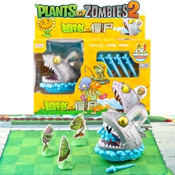 Plants Vs Zombies 2 Mechanical Shark Boss Toy Set Pull Back Car Action Figures Battle Game Model Game Character Youths Toy Gift