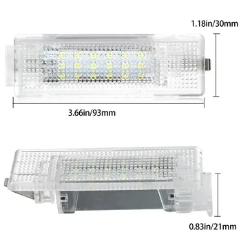 適用於大眾高爾夫 MK5 6 7 捷達 帕薩特 B6 B7 B8 CC 尚酷 途觀 途安 T5 的 2 個 LED 內飾後備箱行李艙照明燈 10 最佳銷售 大眾帕薩特B8改裝 - №3