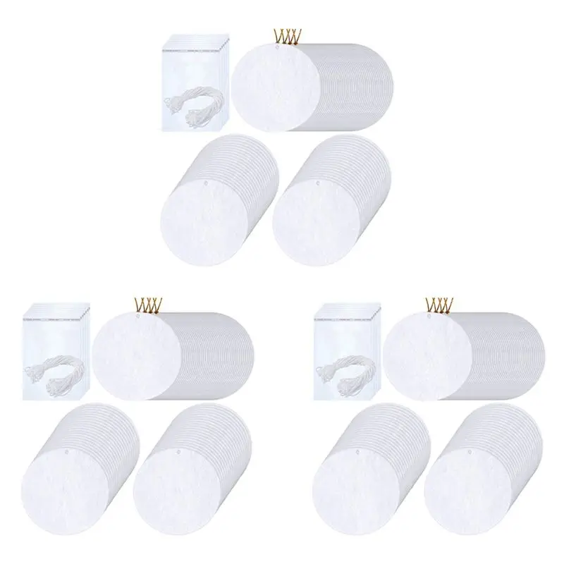 

WORTHOWN - 300 штук заготовок для сублимационных ароматизаторов воздуха, заготовки для самостоятельного изготовления ароматизаторов для автомобиля из прессованного войлока для термопресса - круглые