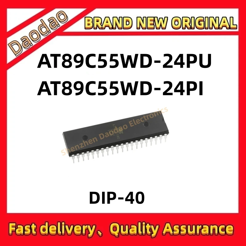 Quality Brand New AT89C55WD-24PU AT89C55WD-24PI AT89C55WD IC Chip DIP-40