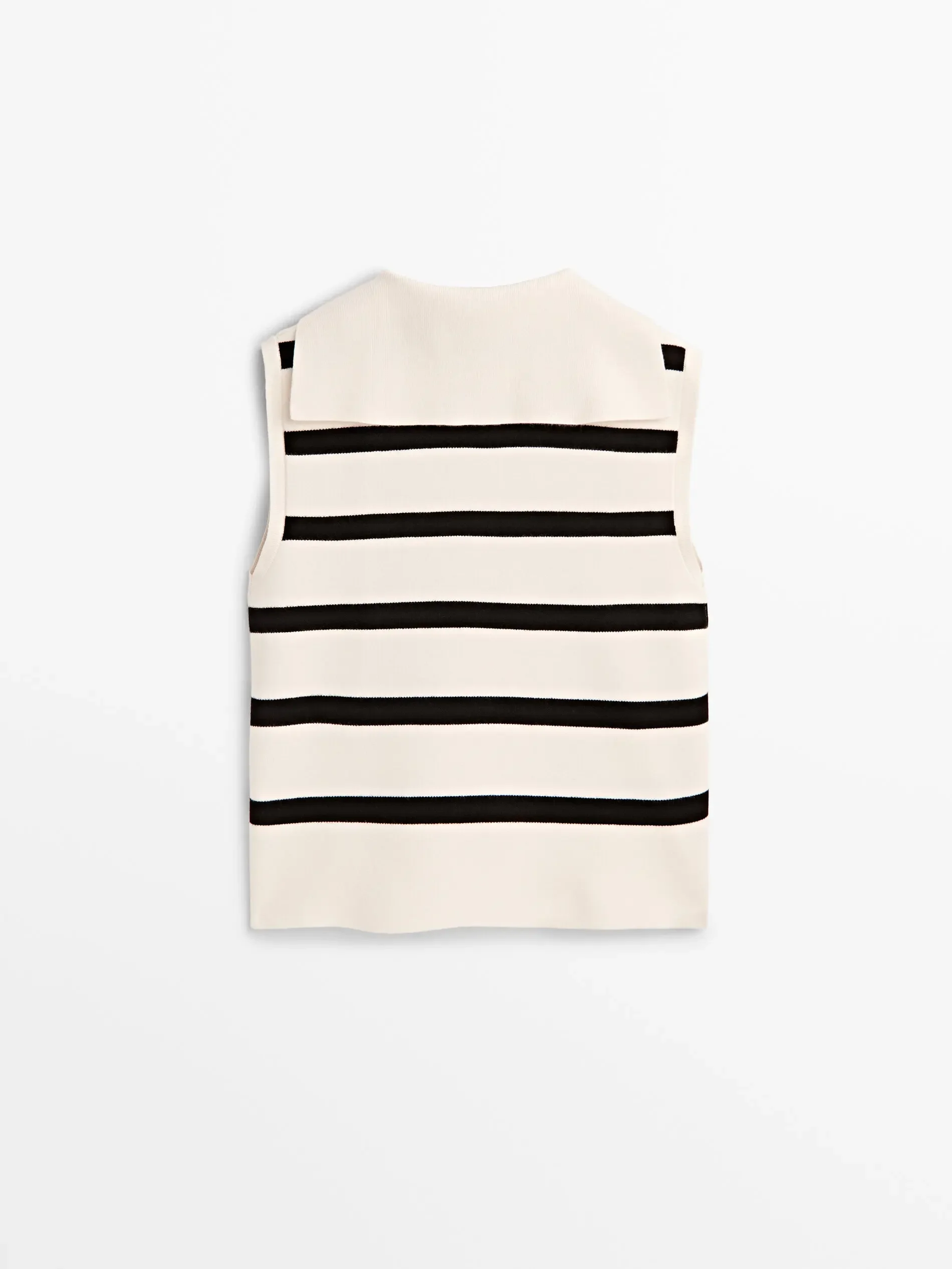 Ethereal MD 2024  new style of Ladies look striped everything with loose preppy knit vest