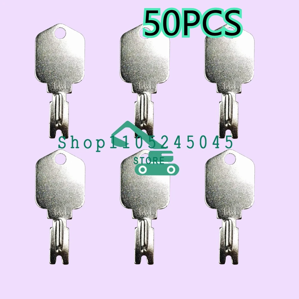 

50 шт. ключей зажигания 51335040 186304 для погрузчиков Mustang Skid Steer и Hyster
