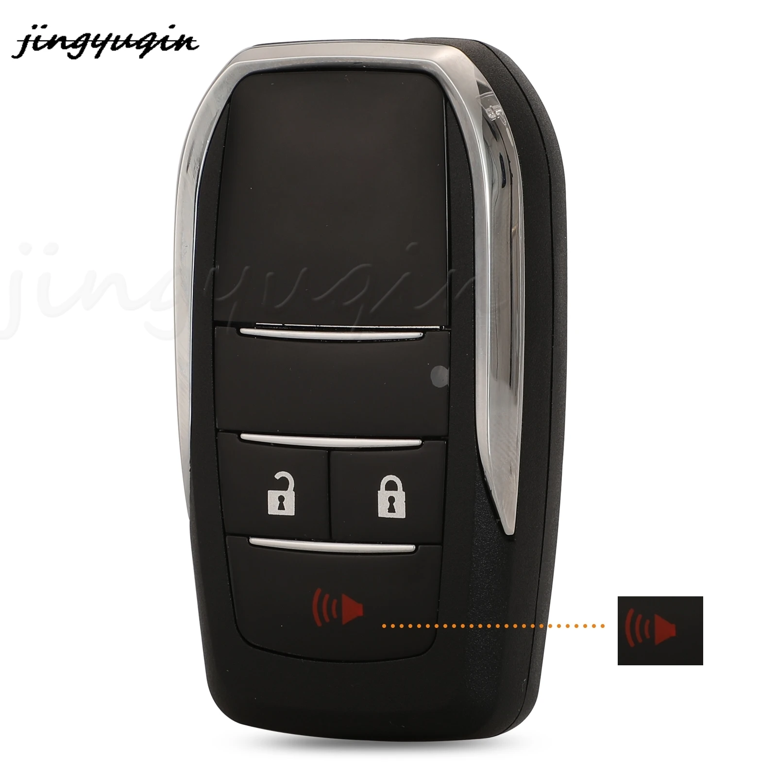 Jingyuqin Chiave A Distanza Borsette Caso Fob Per Toyota Corolla Yaris Prado Tarago Camry RAV4 REIZ Corona Avalon Venza Toy47/toy43 Lama