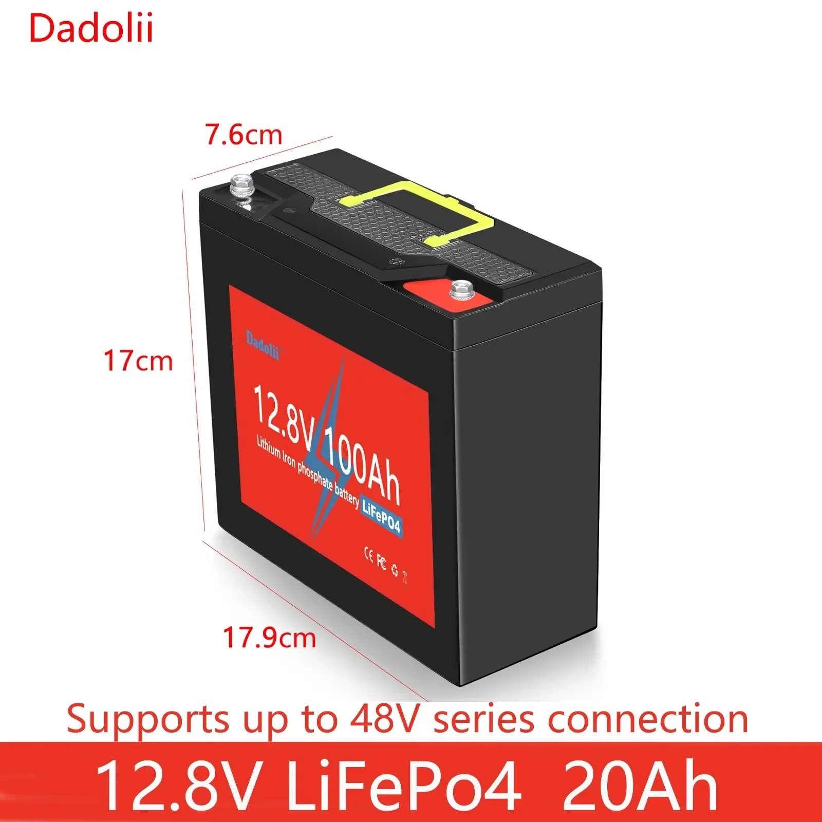 New 12V 20Ah LiFePo4 Battery Lithium Iron Phosphate 12V 24V LiFePo4 Rechargeable Battery for Kid Scooters Boat Motor No Tax