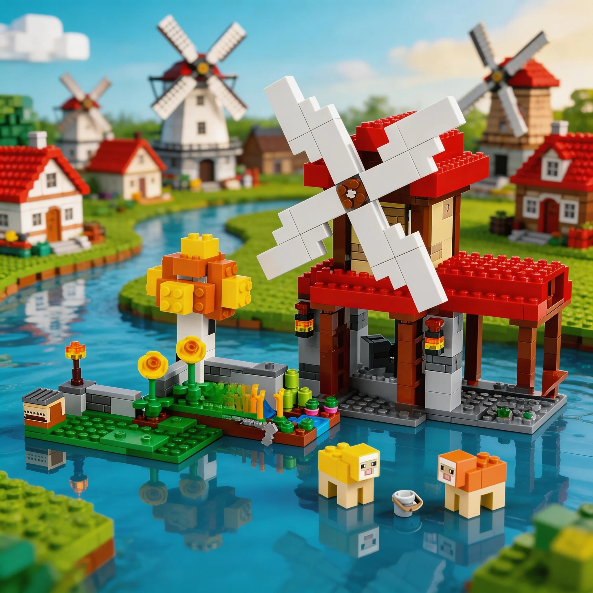 

Набор строительных блоков 2026MOC для сборки ветряной мельницы, игрушки для мужчин и женщин, подарки на праздники