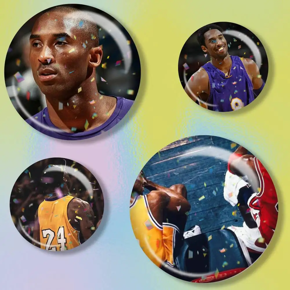 Basketball K-Kobe B-Bryant 8 24 Tin badges in 25/32/44/58/75mm, brooch pins for accessories & gifts,Souvenir.