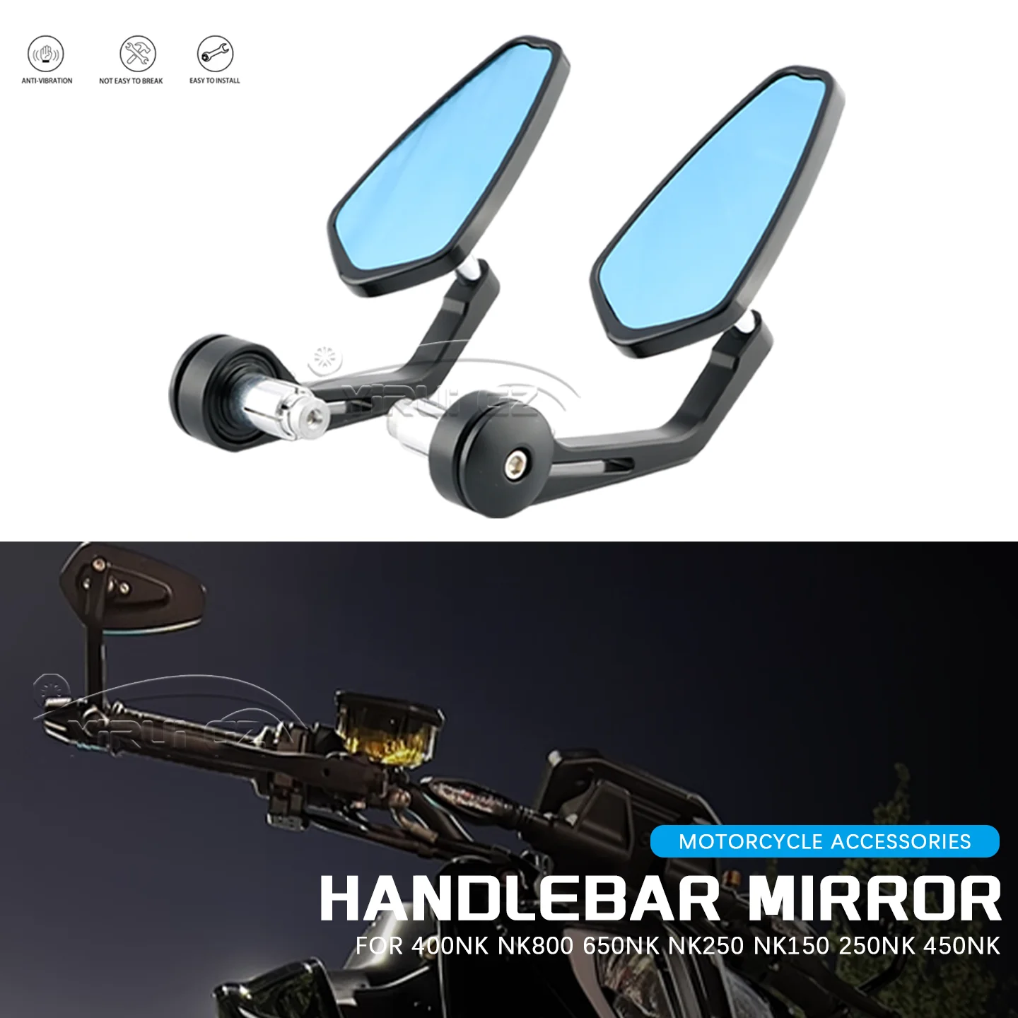 Motorcycle Mirror 7/8