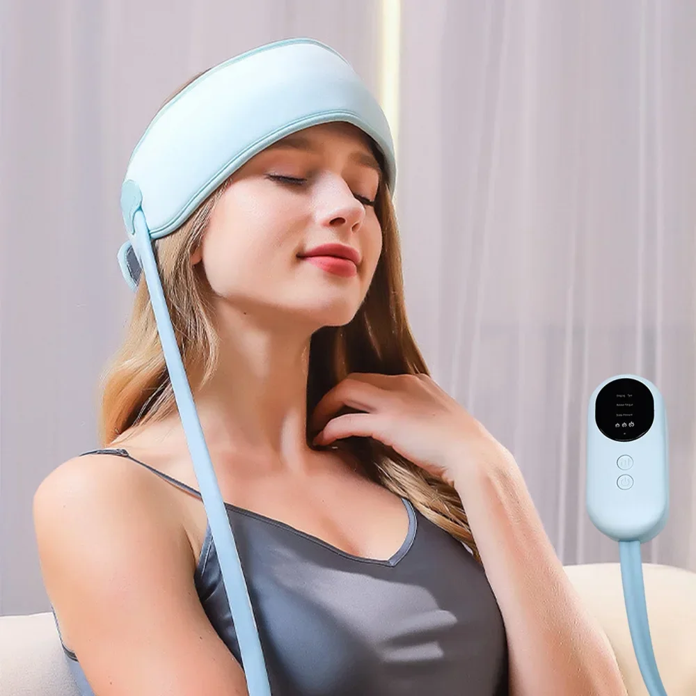 

Electric Airbag Head Massager Hot Compress Headband Head Scalp Lifting Deep Massage Scarf Headache Fatigue Relief Acupressure