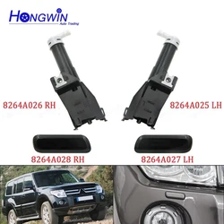 Car Headlight Washer Nozzle with Cover Cap For Mitsubishi Pajero Shogun V93 V97 2006-2019 8264A027 8264A028 8264A025 8264A026