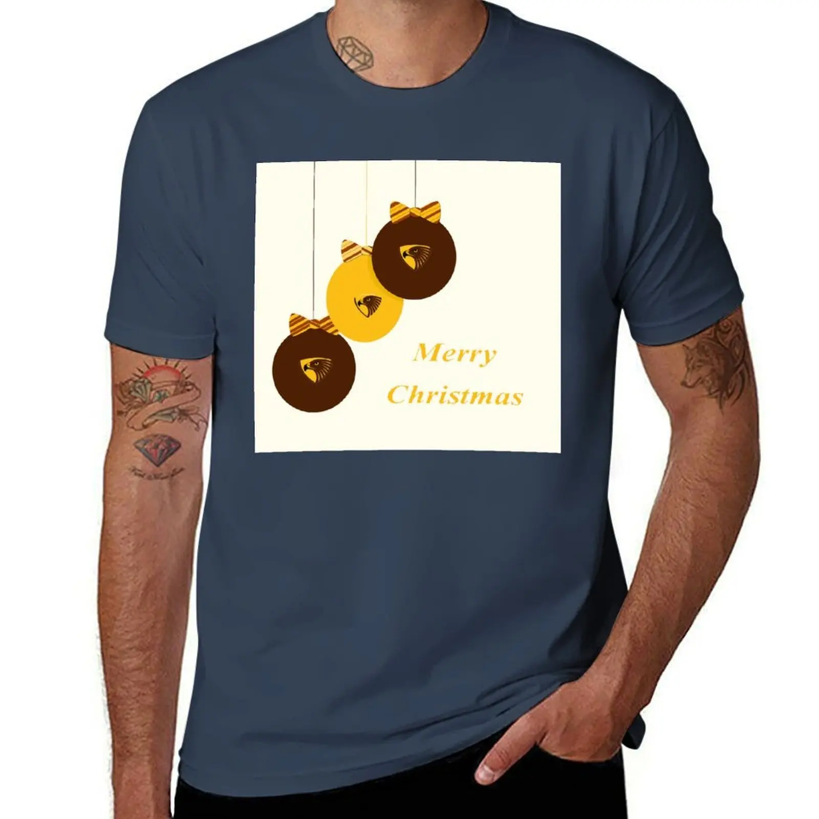 

Hawthorn Christmas T-Shirt man tshirt cotton t shirts high quality T-Shirt