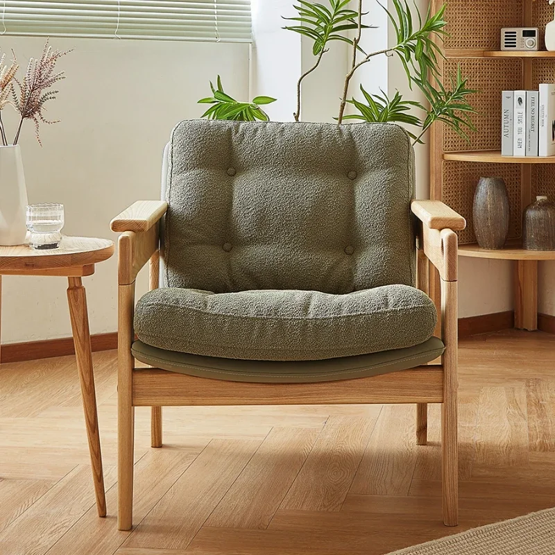 

Solid Wood Single-Seat Sofa Chair Living Room Lazy