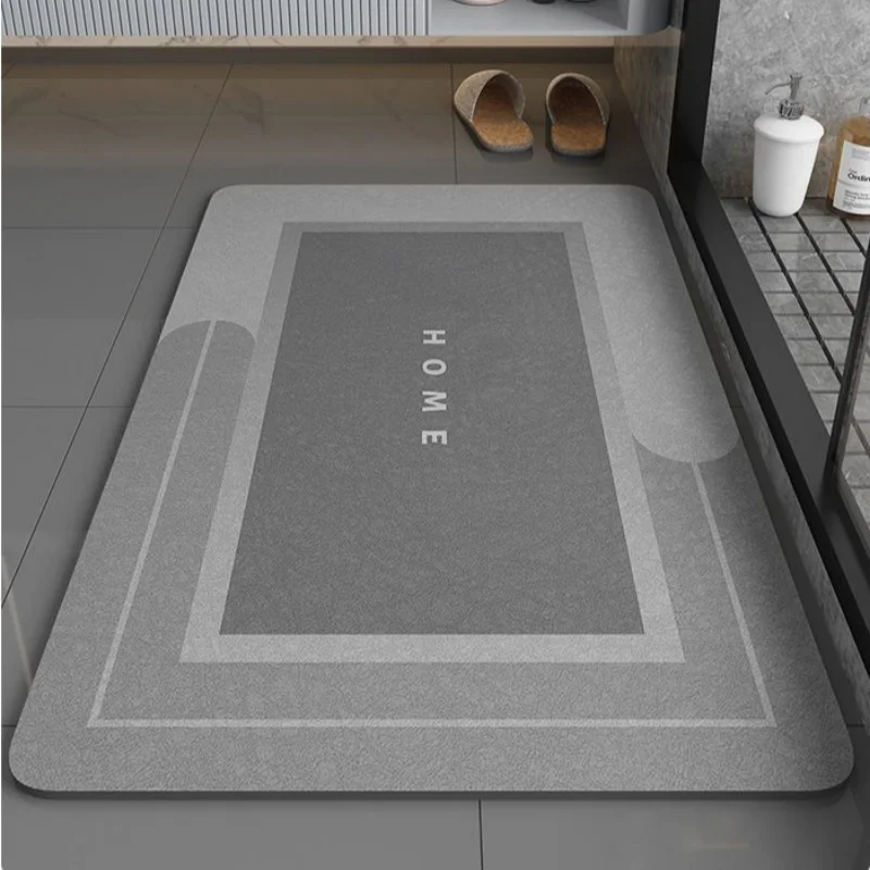 1pc 40*60cm Super Absorbent Floor Mat For Bathroom Non Slip, Fast Drying Soft, Carpet Shower Tub Outdoor Doormat