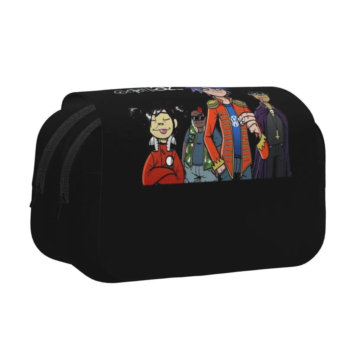 Gorillaz Pencil Case Pen Holder Hard Shell Leather Big Capacity Pen Box Pencil Bag for Boys Girls School