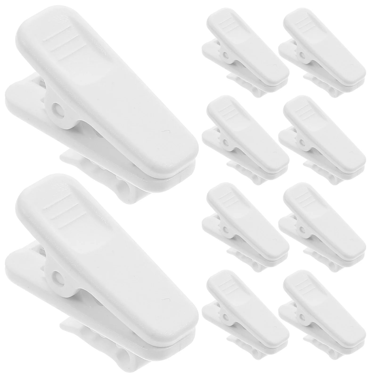 10 Pcs Multipurpose Cable Clips Headset Audio Cord Universal for Headphones Wire Cubicle Wall Accessories Clamp Plastic Office