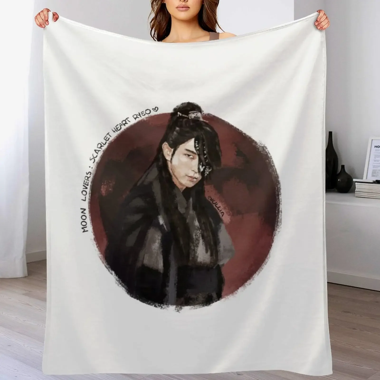 

Moon lovers Scarlet Heart Ryeo Wang So 02 Throw Blanket Soft Sherpa Fleece Warm Blanket for Winter