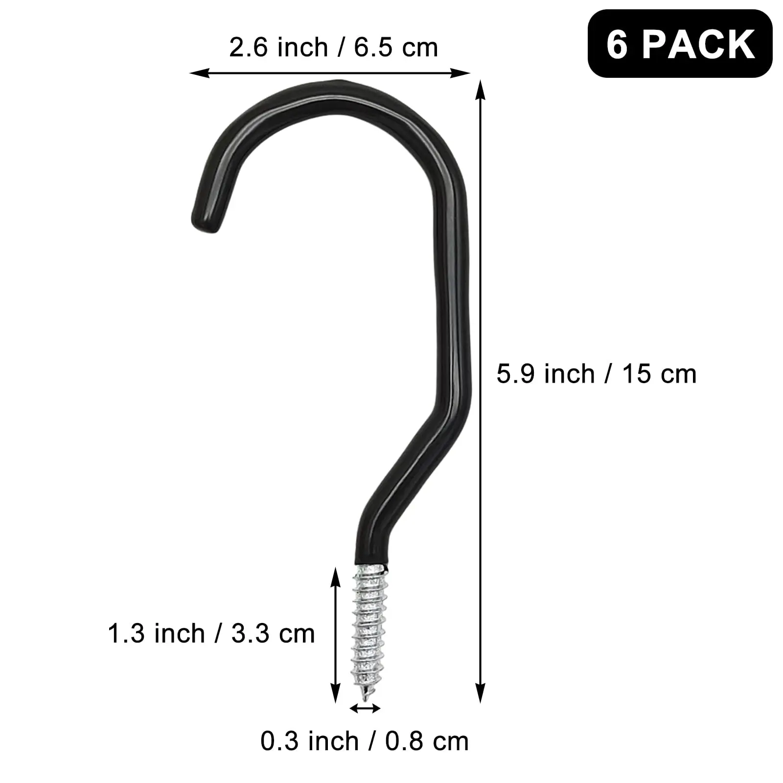 Heavy Duty Bike Hooks 7PCS Bicyle Hangers Wall Mounted Screw in Bike Storage Hooks for Wall Ceiling Utility Tool Hanger