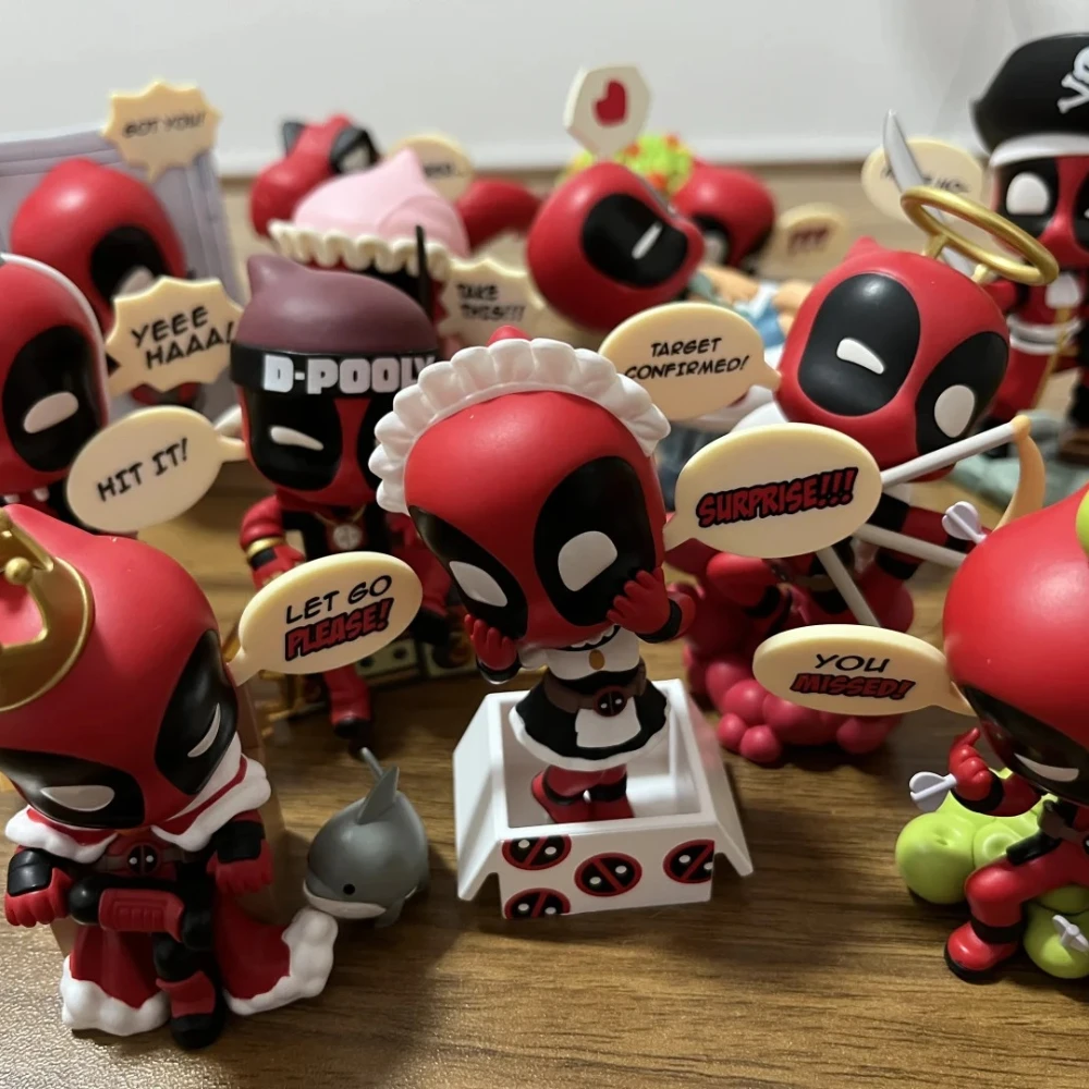 Marvel Deadpool Serie Blind Box Speelgoed Kawaii Cartoon Film Action Figure Model Pop Verrassingsgeschenken Bureau Ornament Collectie Speelgoed