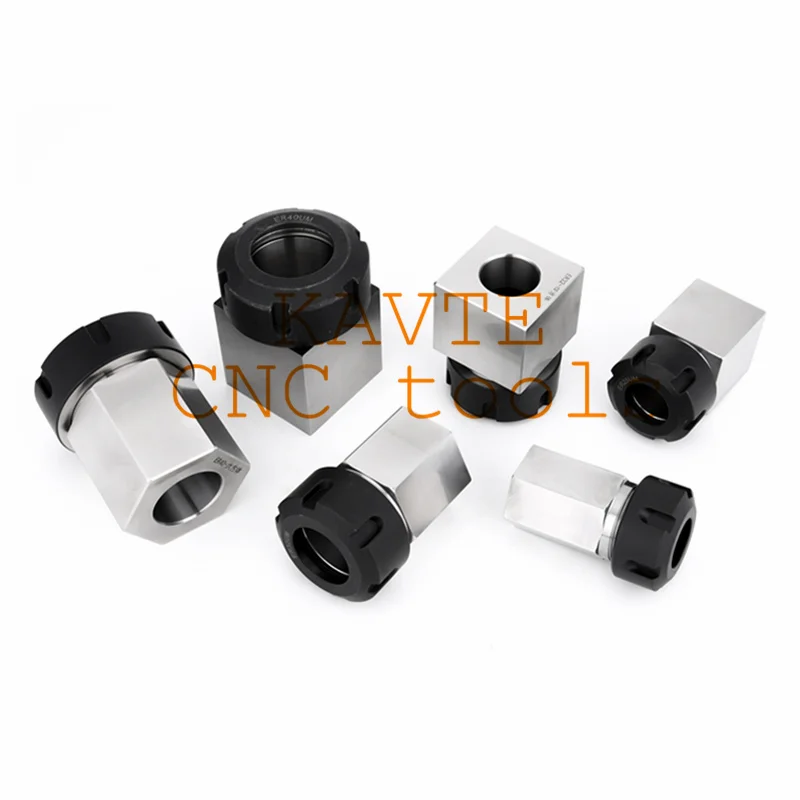 High-quality ER Square Hex Collet Block ER25/ER32/ER40 Block Chuck Holder Workholding Holder for CNC Lathe Engraving Machine