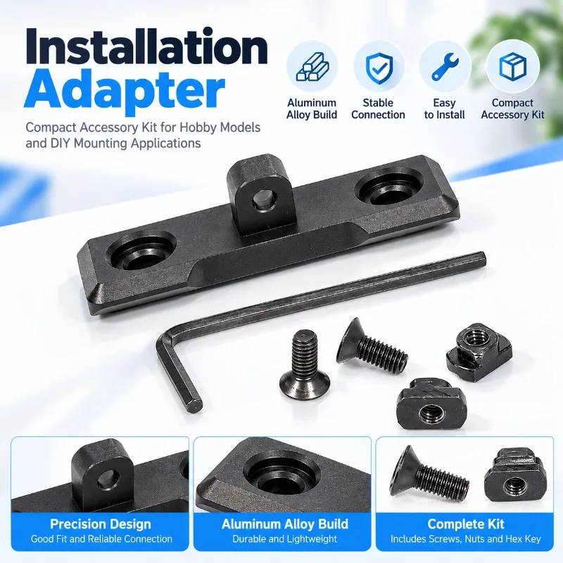 New Outdoor Hobby Model Connection Adapter, Aluminium Alloy Installation Parts