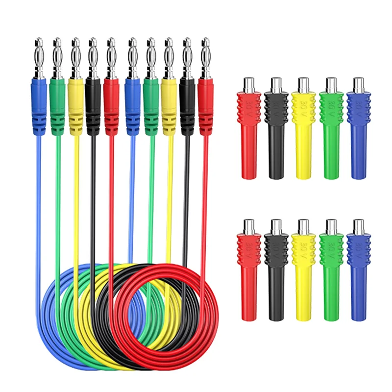 

AC88-Multimeter Test Leads Kit Safety Piercing Probe As Shown Stainless Needle Alligator Clips Automotive Tool Set