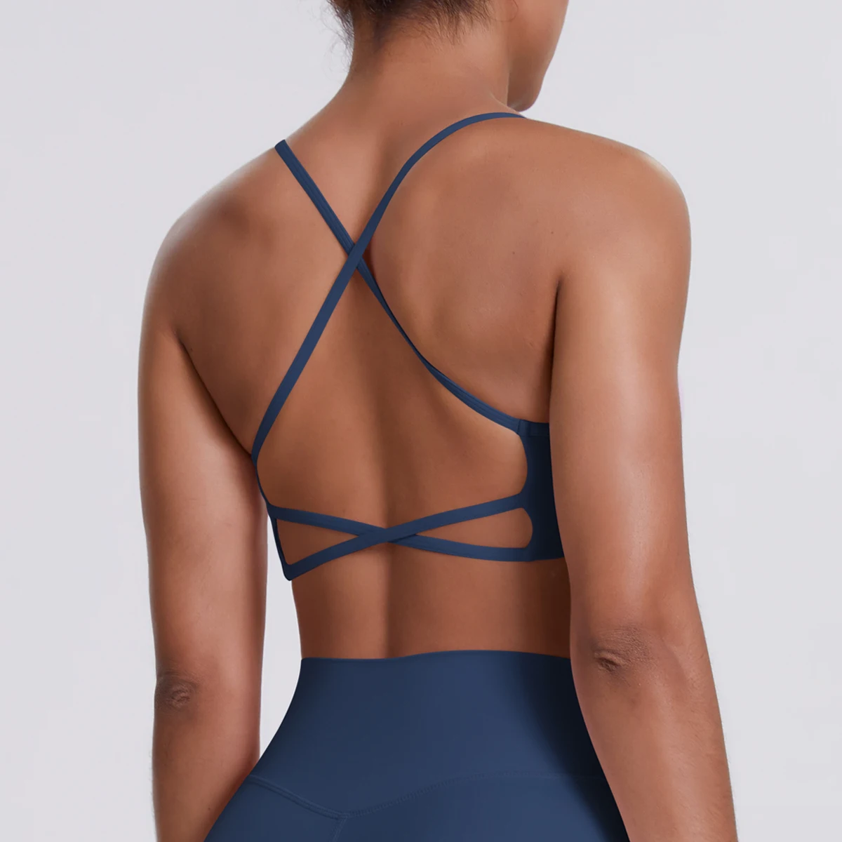 Sport-BH Nahtloses Yoga-Top Damen Fitness-Artikel Gym Active Wear Back Cross Workout Push-up Fitness Laufunterwäsche – Detail 20