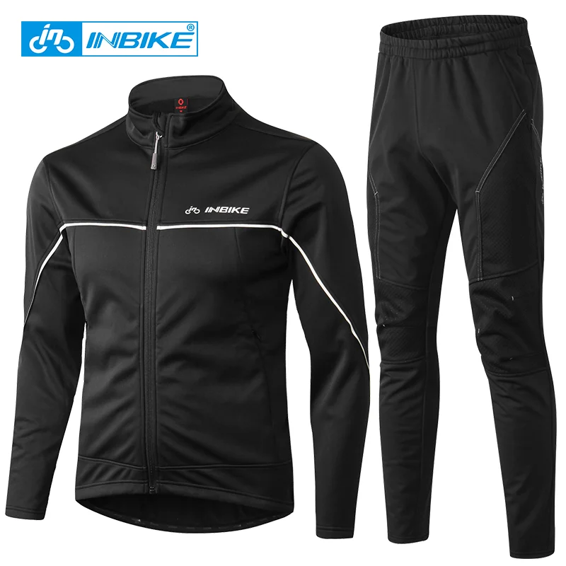 

INBIKE Winter Autumn Cycling Clothes Riding Suits Bicycle Men Long Sleeves Jacket Thickening Windproof Bike Equipment QG142