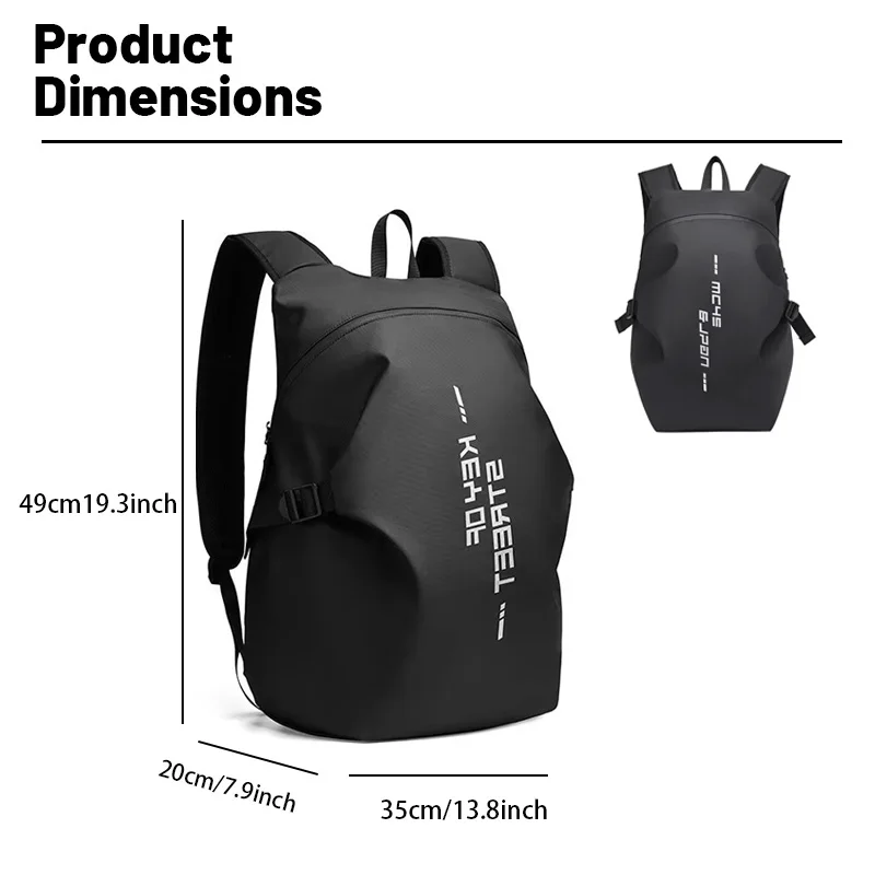 Cross-border men's large-capacity waterproof cyber functional helmet backpack for outdoor cycling
