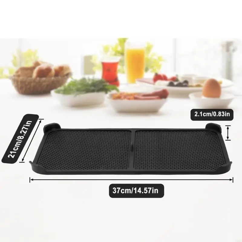 19QE NONSTICK AIR FRYERS 실리콘 뿌리는 공기 흐름 디자인 재사용 가능한 식기 세척기 안전 부엌 용품을 갖춘 쉴드