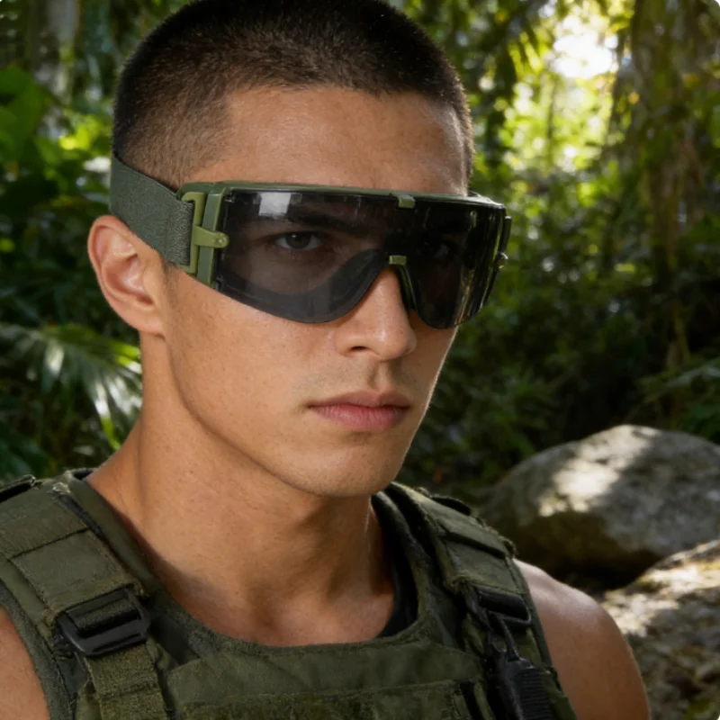 Taktische Schutzbrille für Militärbegeisterte Special Forces X800 für Outdoor-Sportarten, Radfahren, Bergsteigen, Feldwindbrillen