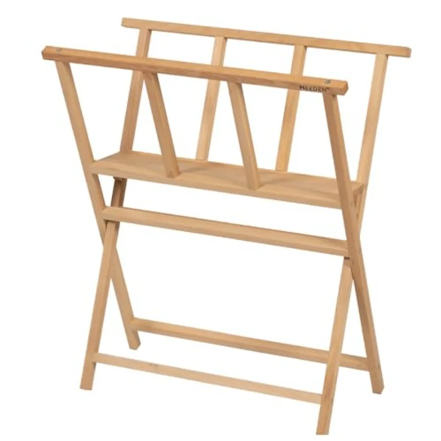 

Folding Art Print Rack - Beechwood Art Storage Rack - Artist Storage and Display Rack for Canvas Art Prints Panels Posters Art
