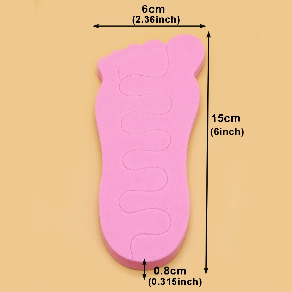 10Pairs الملونة إيفا فاصل أصابع القدم إسفنجة لينة مسمار الفن أصابع أصابع مقسم مستلزمات الأظافر باديكير مانيكير اكسسوارات وأداة #4