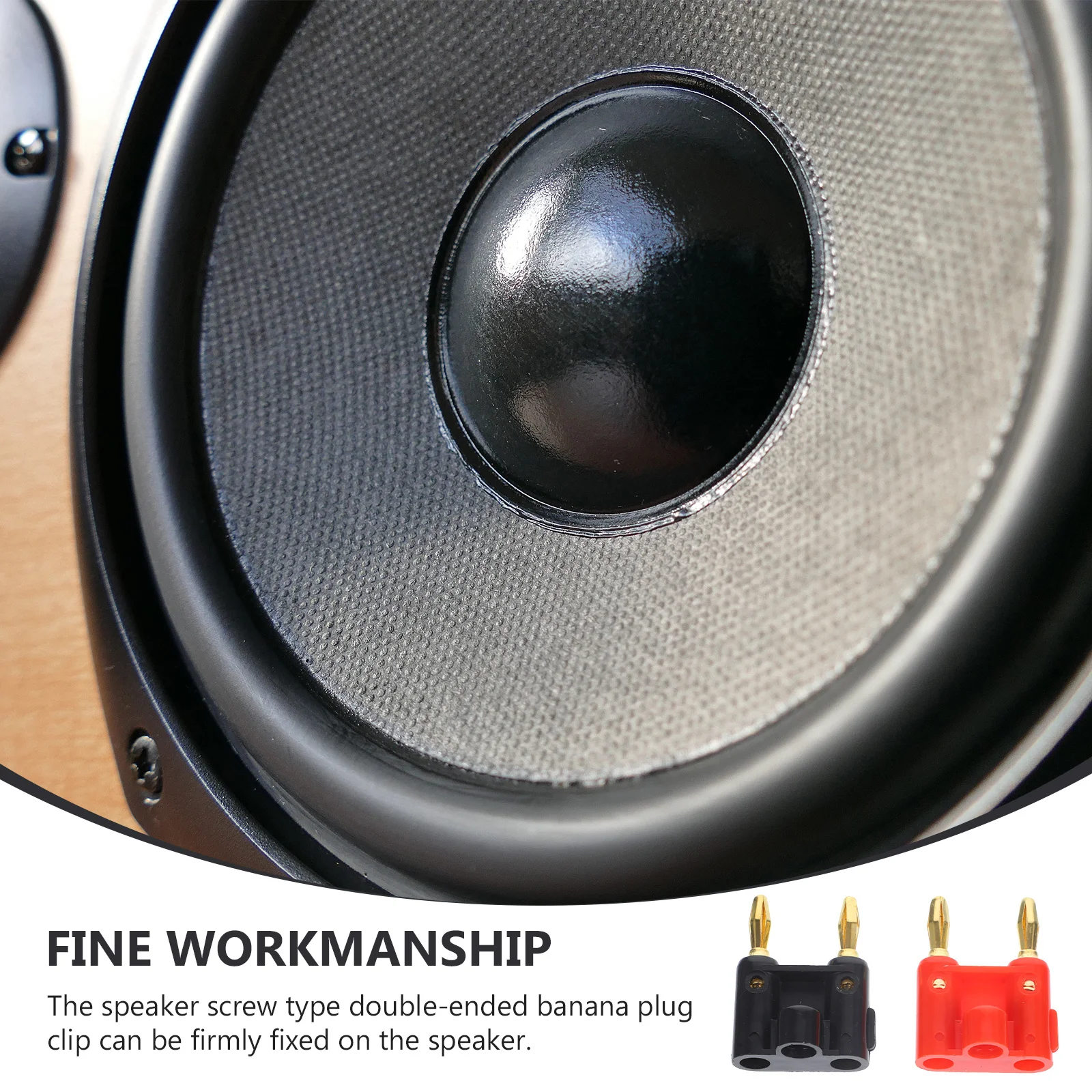 

10Pcs Banana Plug Connector Gold Plated Double Banana Plug Audio Connector Speaker Wire for Amplifier Video Receiver Sound