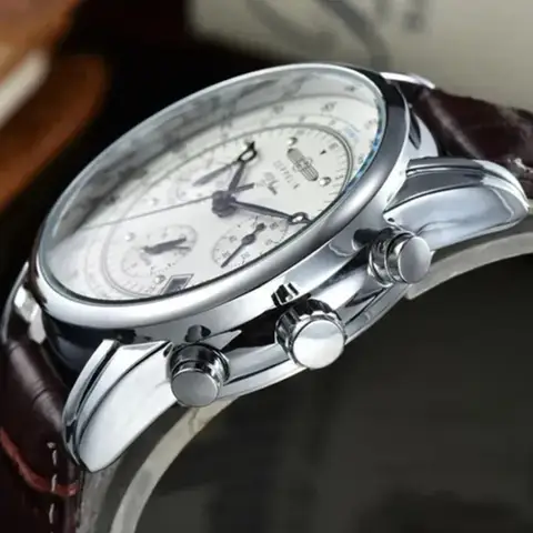 1:1 कॉपी MenQuatz घड़ियाँ क्लासिक चमड़े का पट्टा कलाई घड़ी घड़ी के साथ 8 best sales सर्टिना घड़ी - №1