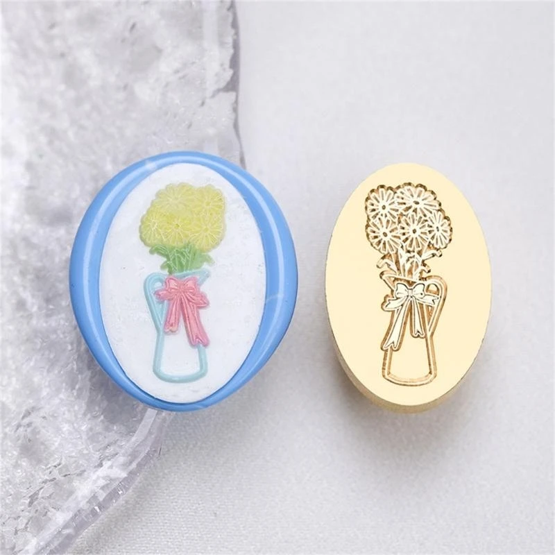 

Bottle Series Wax Seal Stamp for DIY Christmas Cards Scrapbooking Wedding Invitations Cloud Mushroom Sealing Wax Stamp