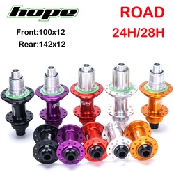 Hope RS4 Bicycle Hub Center Lock Disc Brake J-Bend 24/28 Holes Road Hub Gravel Bike Outdoor Cycling Accessories 100*12 142*12