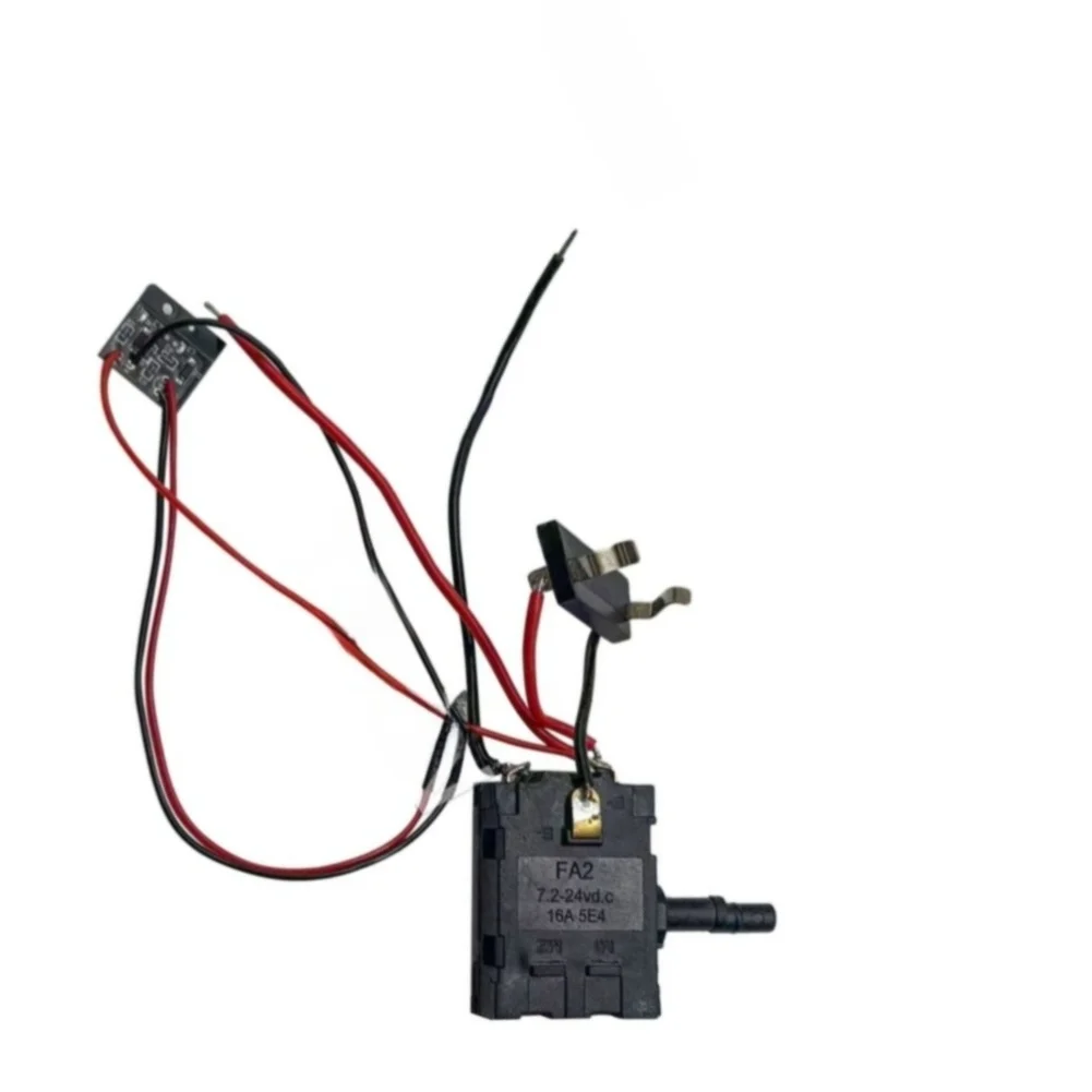 Electric Ratchet Wrench Switch Rated 12V with LED Light for Right Angle Installation in 12V Vehicle Modifications