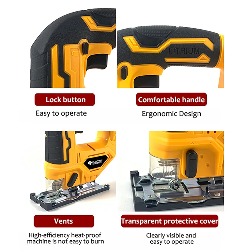 Electric Goddess Cordless Electric Saw Multifunctional Portable Woodworking Electric Tool Household DIY For Dewalt 20V Battery