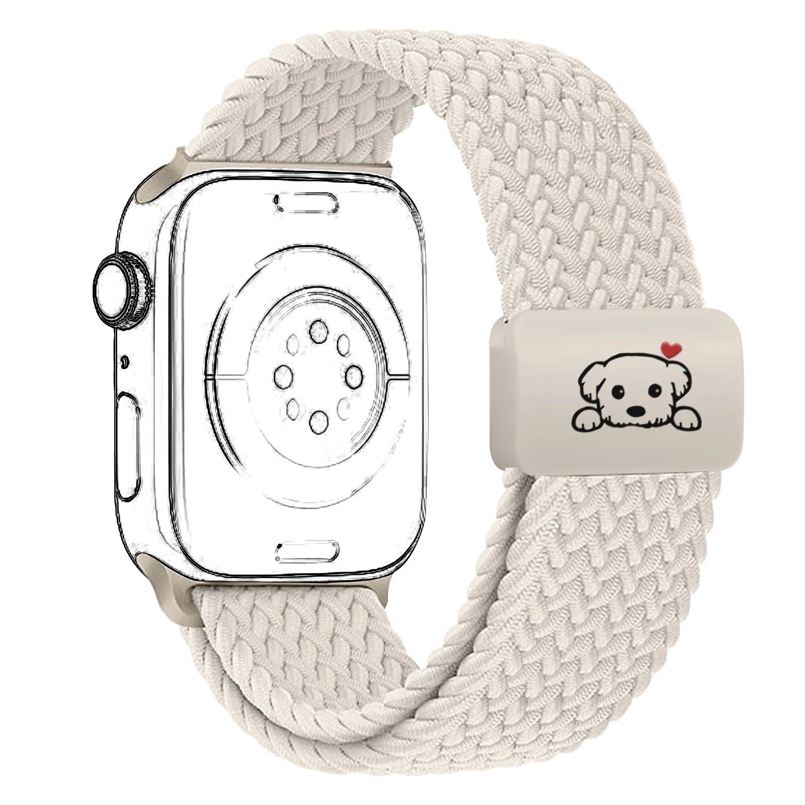 Braided nylon Strap For Apple Watch Bands 44mm 40mm 45mm 46mm 41mm 49mm mangnetic Bracelet iWatch series se 7 3 6 8 9 10 ultra 2