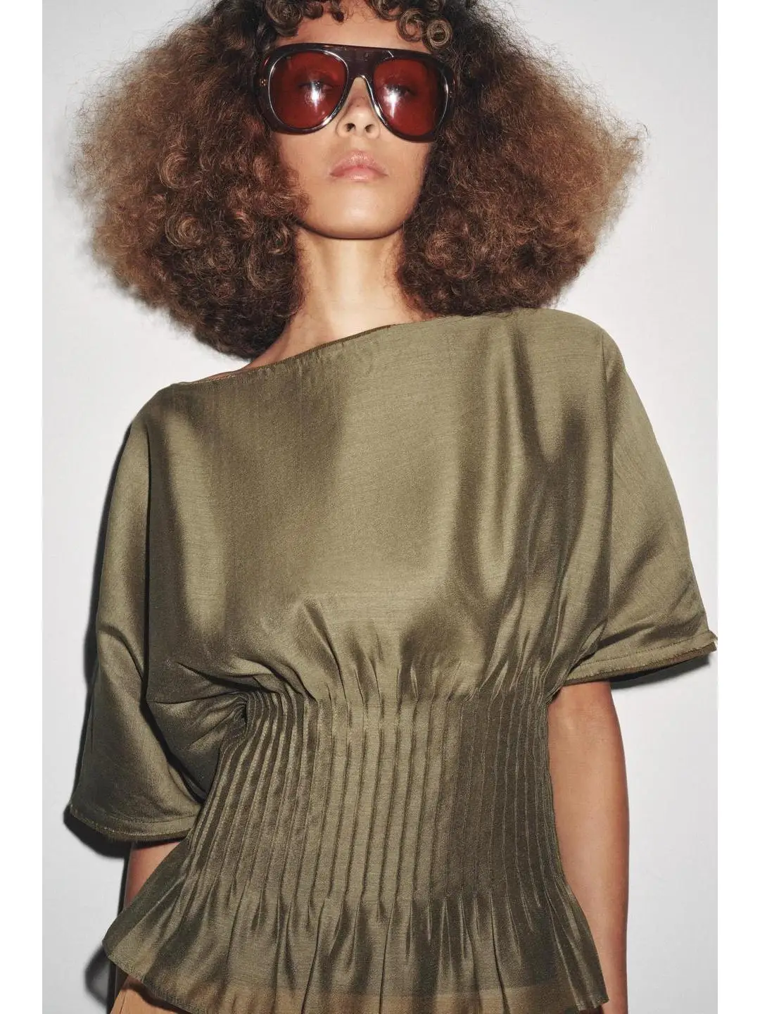 عادية Sle محبوك ort Sve واحد oulder الخصر Cinched المرقعة الصغيرة مطوي المرأة Faion الخريف الشتاء الأعلى