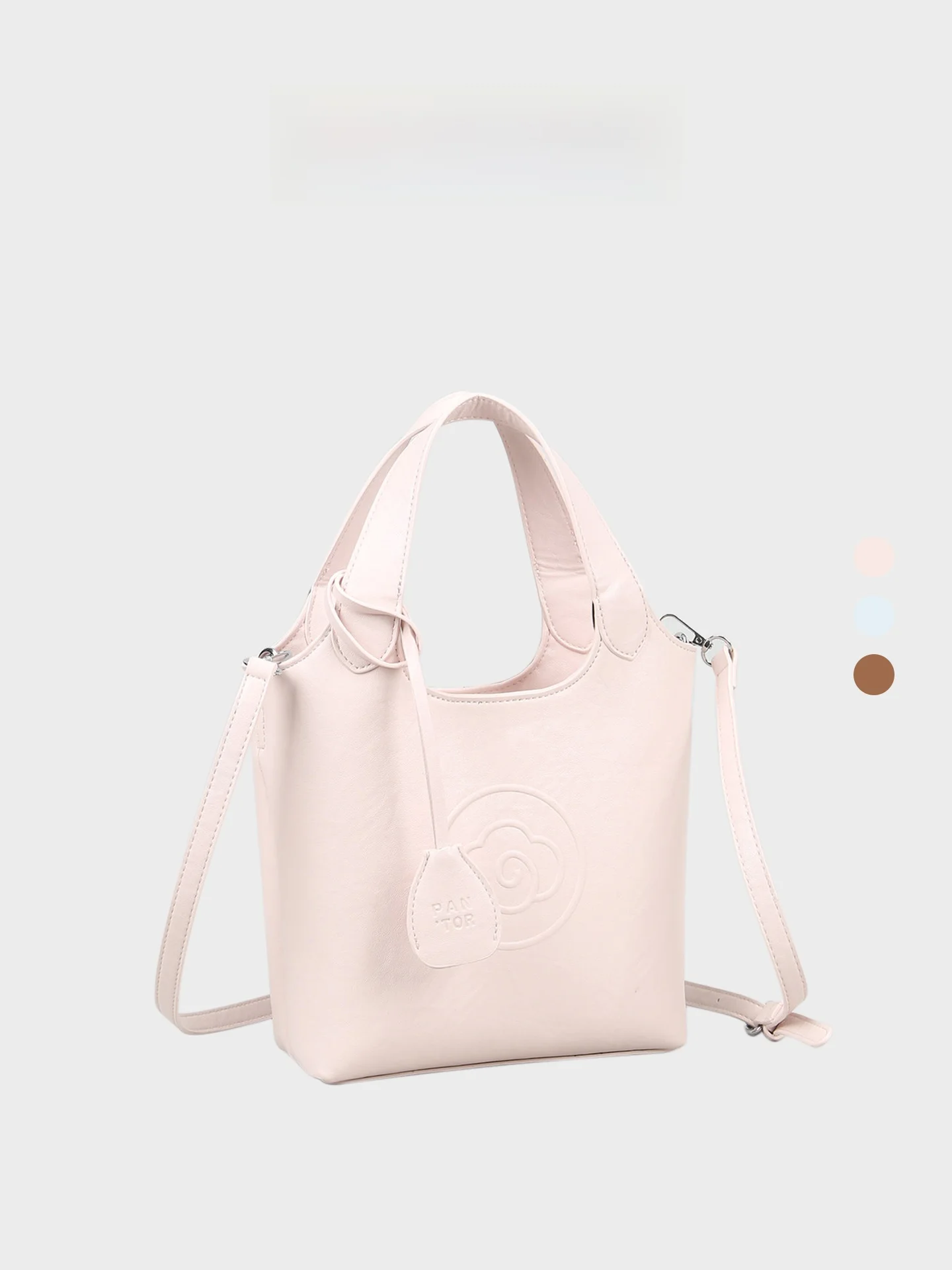 orange-girl-large-capacity-soft-leather-embossed-bucket-bag-crossbody-tote-handbag-korean-style-youth-daily-use-pure-color