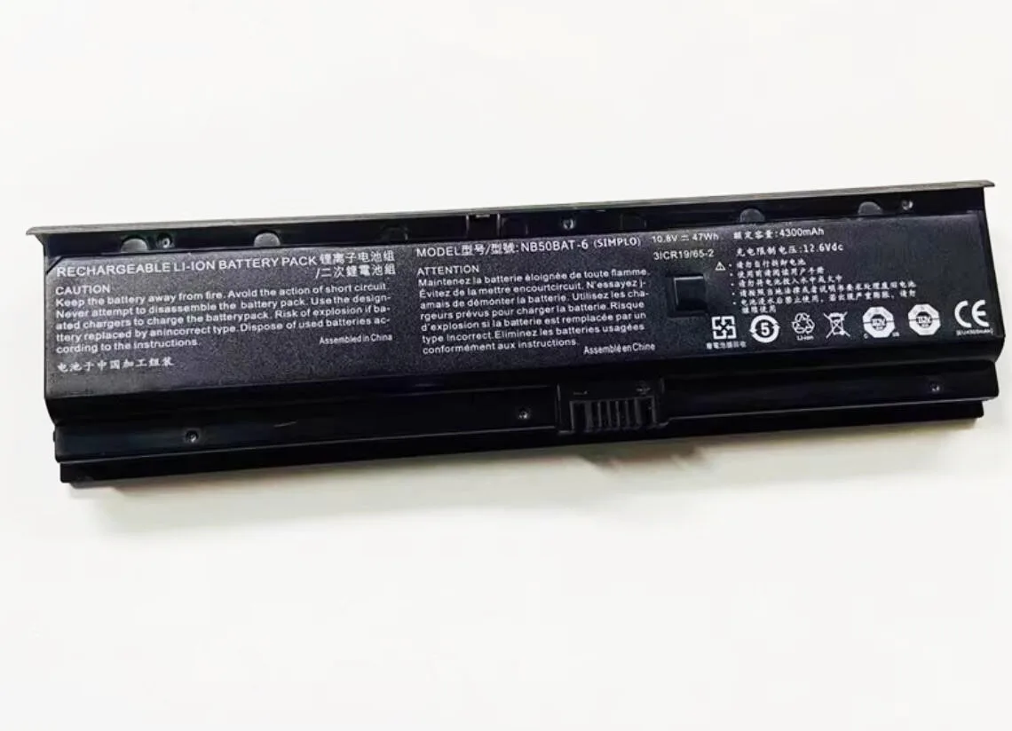 NB50BAT-6 Laptop Battery For SHINELON HUIMIEZHE DD2 For CLEVO NB50TK1 NB50TJ1 NB50TL NB50TZ NB60TA 10.8V 47Wh