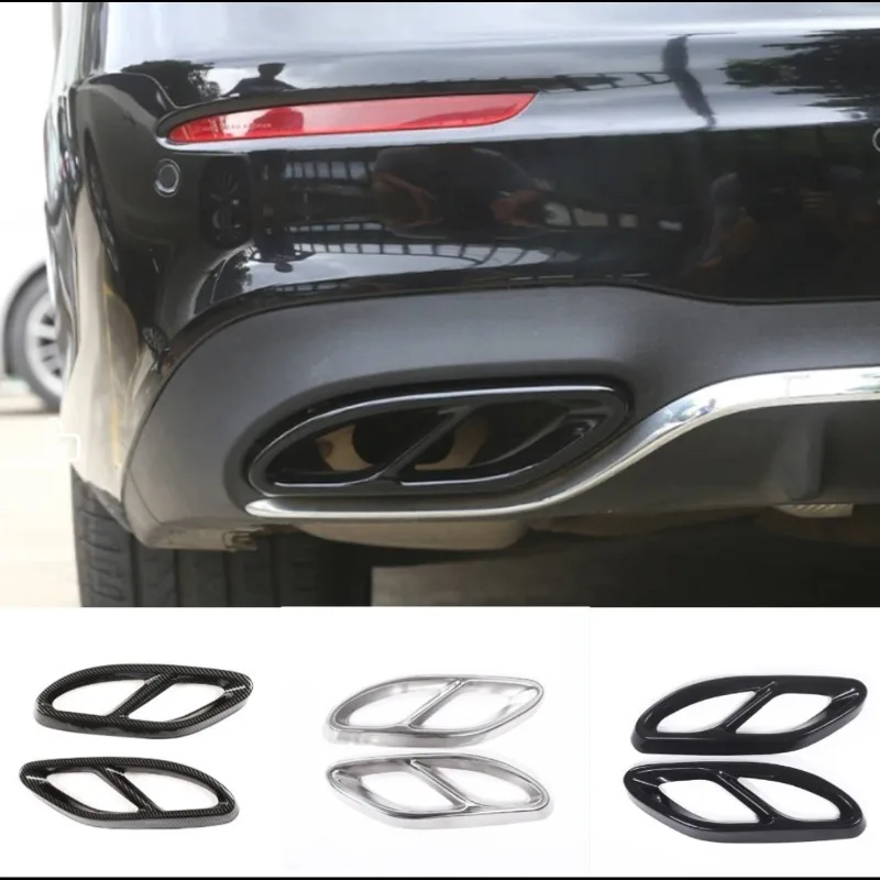 

Нержавеющая сталь автомобильный задний глушитель, крышка трубы, накладка на хвостовую рамку для Mercedes Benz A B C E GLC GLE GLS CLS Class