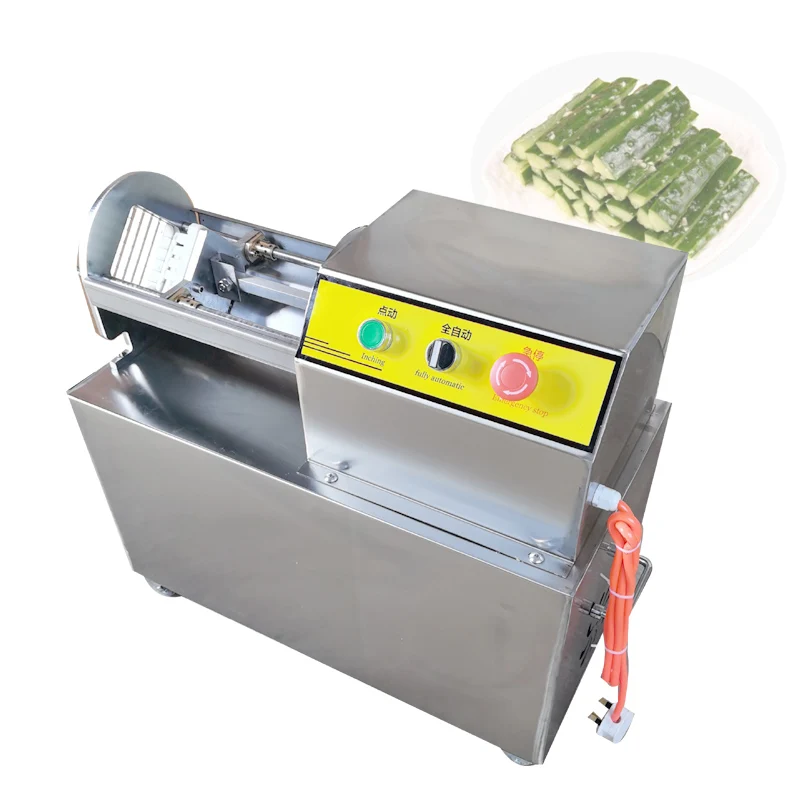 

Vegetable Cutter Machine Commercial Radish Potato Shredder Electric French Fries Cutting Machine Automatic Strip Pushing Machine