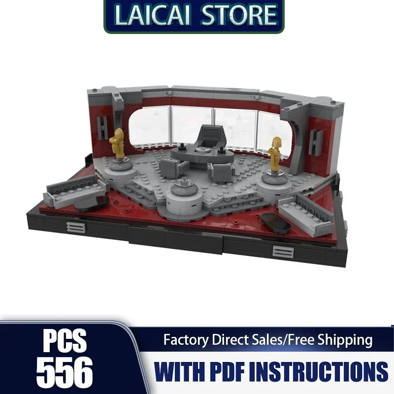 

Famous Scene Moc Building Blocks Senate Model Model Technology Popular Star Movie Model Bricks DIY Assembly Holiday Toys Gifts